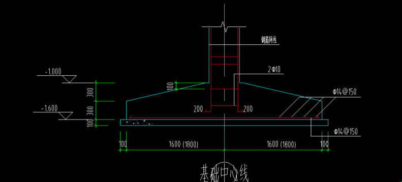 独立基础怎么画
