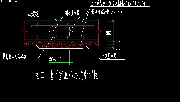 后浇带