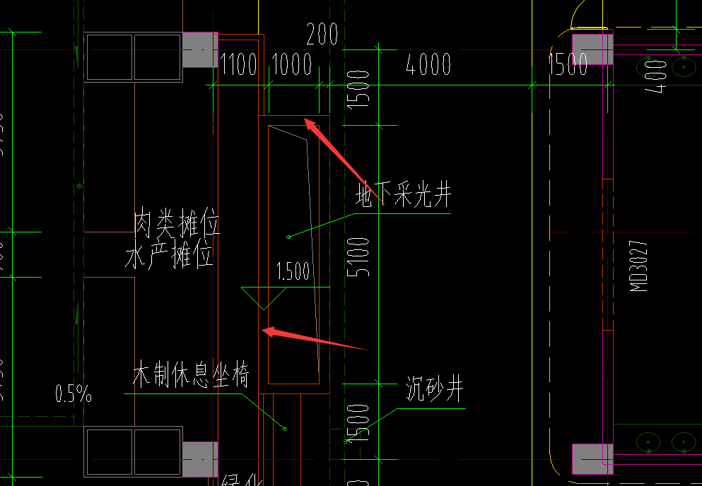 采光井图纸标识图片