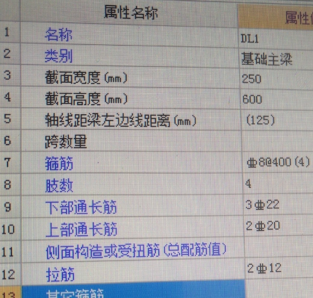 钢筋布置