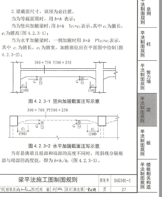 梁原位标注