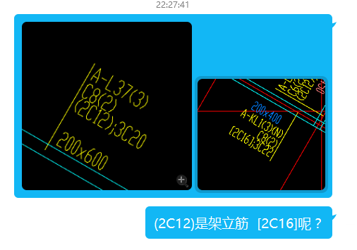 集中標註2c12是架立筋2c16是表示什麼呢