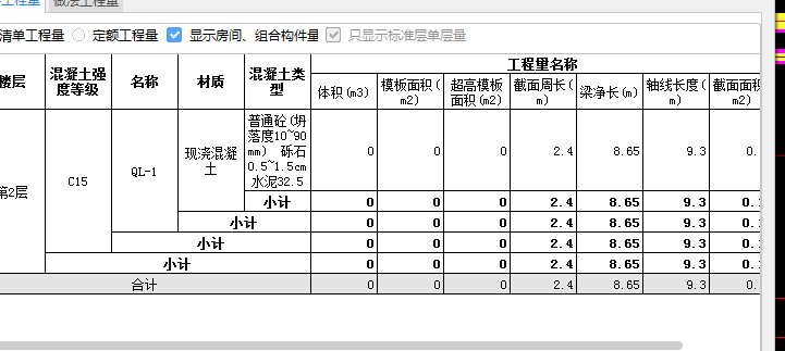 混凝土量