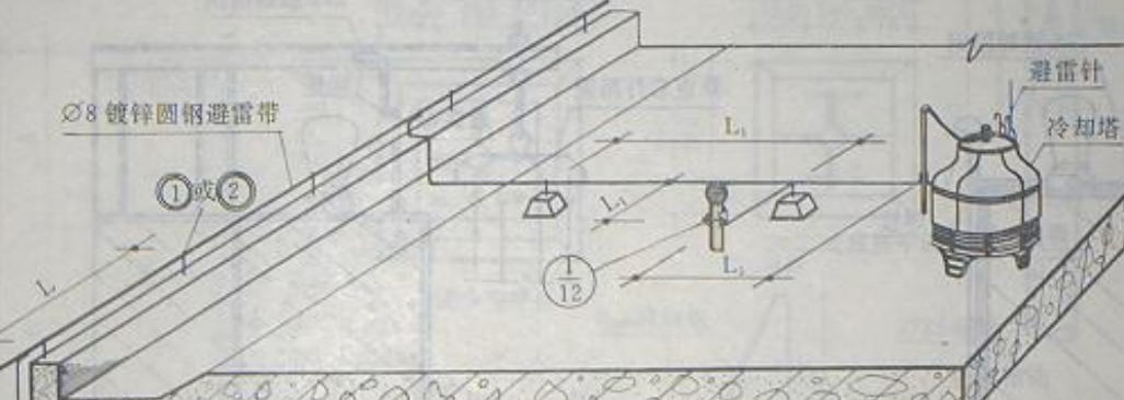 避雷网沿砼块敷设和沿屋面敷设有什么不同砼块是放在屋面的吗