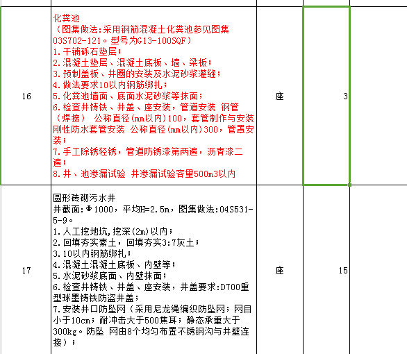 污水井