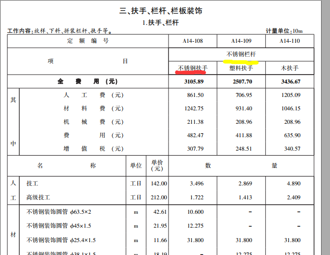 栏杆扶手