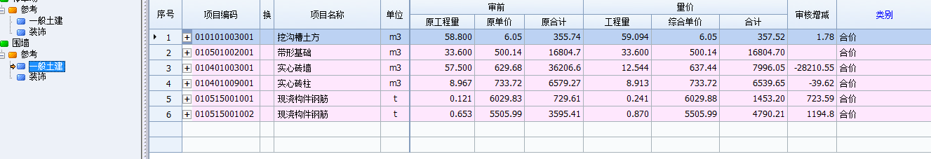 招标清单