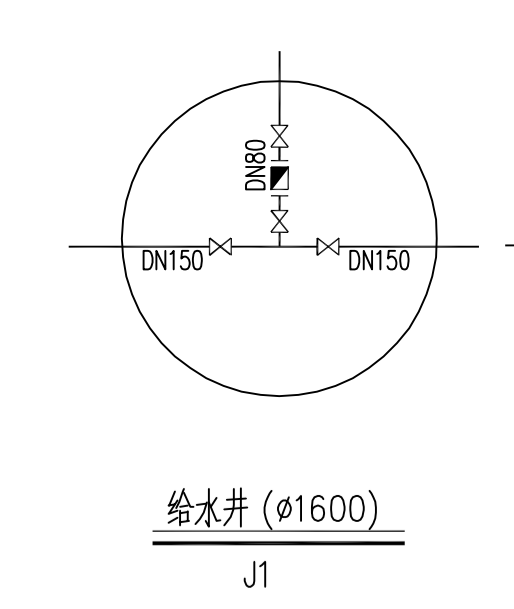请问各位大神这个给水井图中的符号代表的是什么