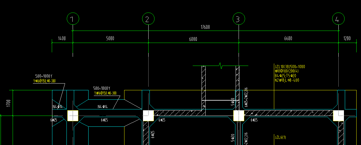 请问老师们:基础井字梁图纸应该怎样看?图中的原位标注是什么意思?
