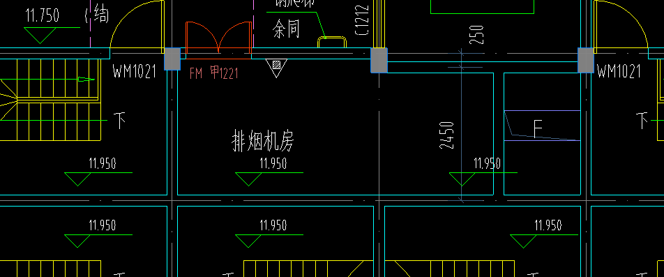 屋面層的排煙機房是隻有標記的那一間還是整個一層都是