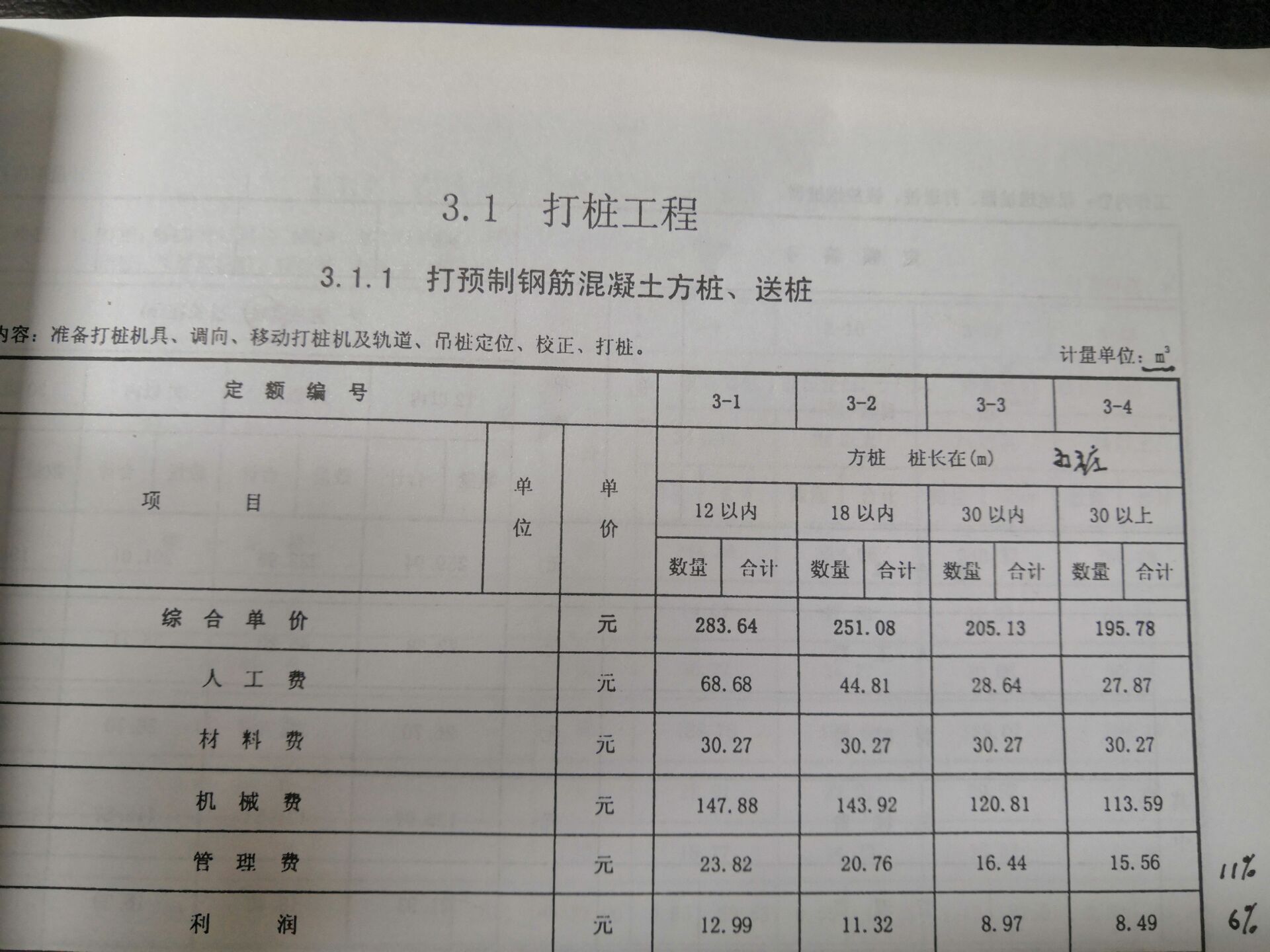 定额书