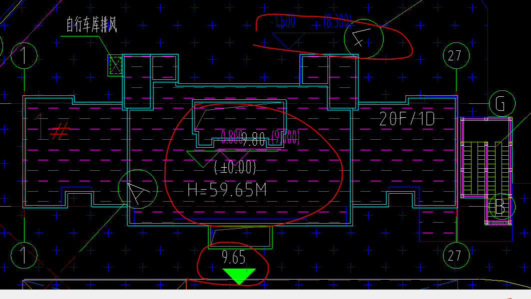 地庫標高請問這些標高什麼意思啊08後面9是指什麼啊