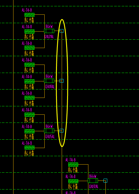 系统图中的t接箱怎么画出来还是手算得了