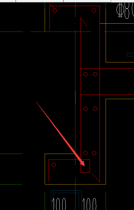 此处正方形弯折怎么画,距离怎么确定? 还是可
