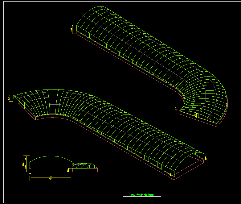 简易弧形棚施工图纸图片