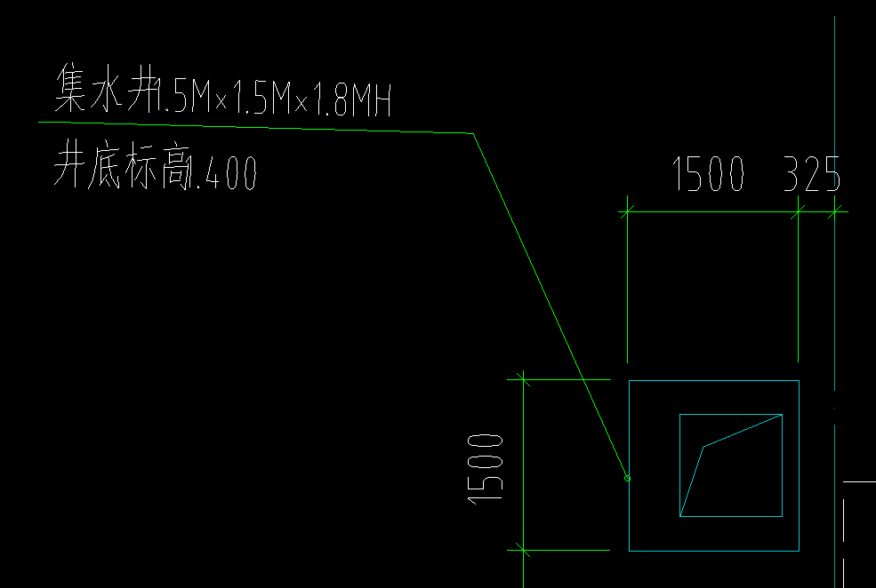 集水坑深度