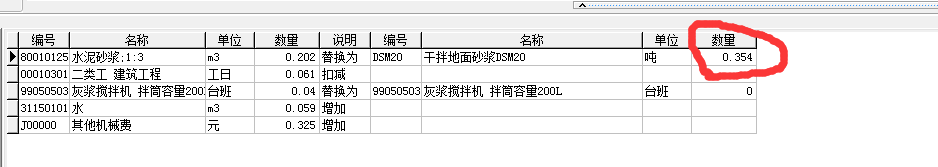 定额含量