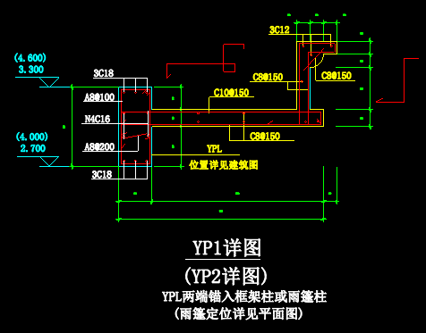 請問一下這個雨棚節點鋼筋怎麼畫n4c16在自定義構件中按4c16輸入可以