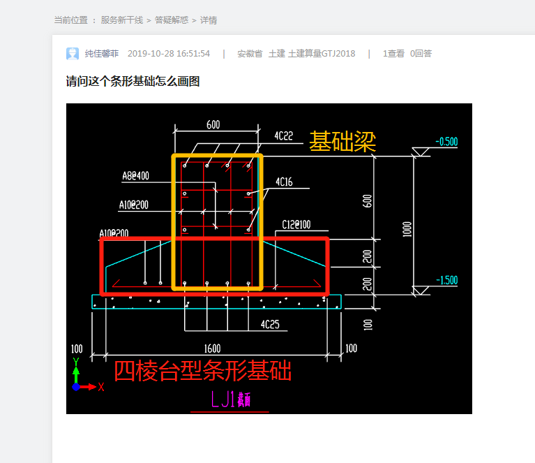 条形基础怎么画