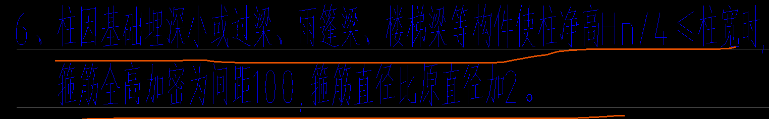 柱净高