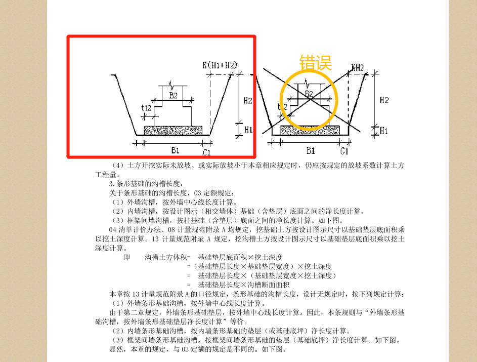 放坡系数