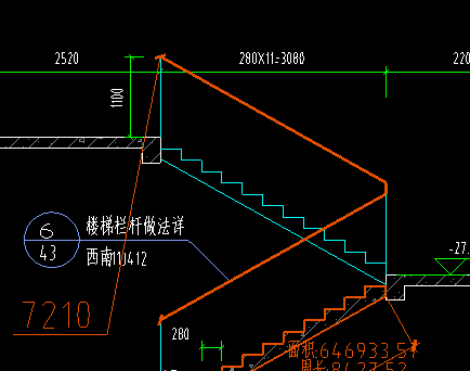 栏杆长度