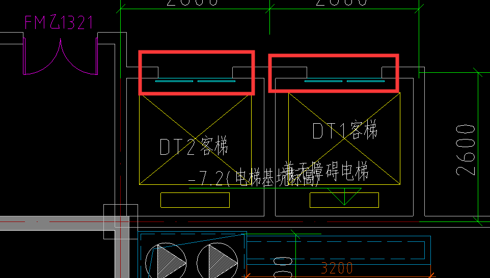 请问老师图中电梯井洞口没说尺寸布置砌体墙拉通布置还是洞口处不绘制