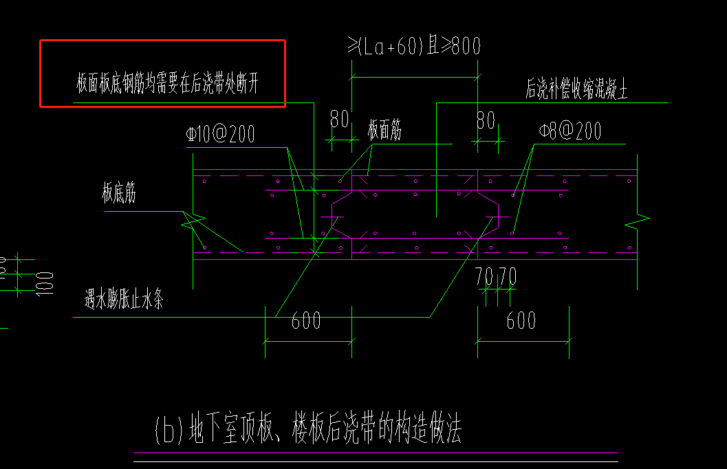 后浇带