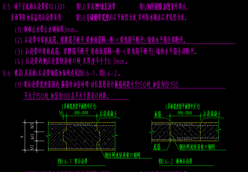 后浇带