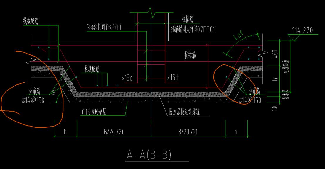 斜面钢筋