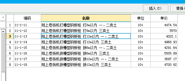 措施项