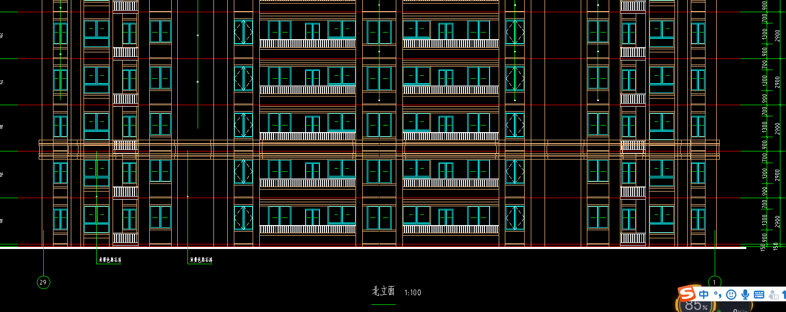 立面图上哪里看的出外露管啊,能不能标注一下
