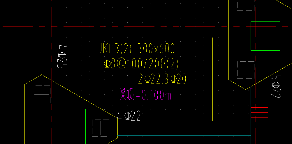 梁钢筋标注
