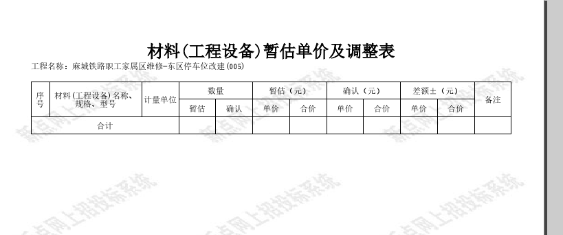 暂估价