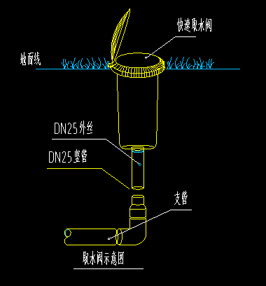 快速取水阀安装示意图图片