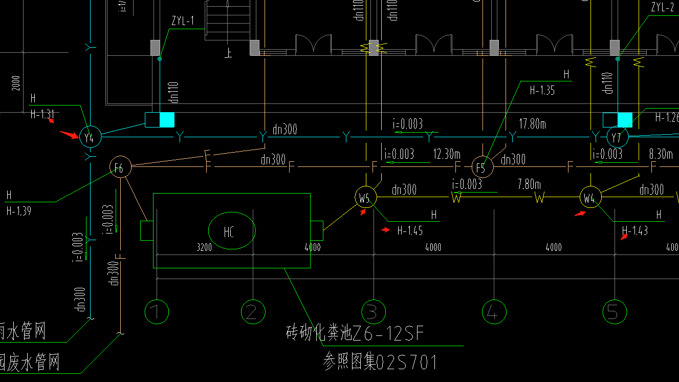 雨水井标高图片