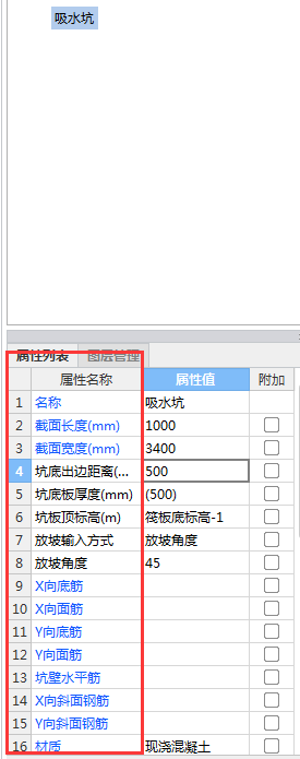 构件列表