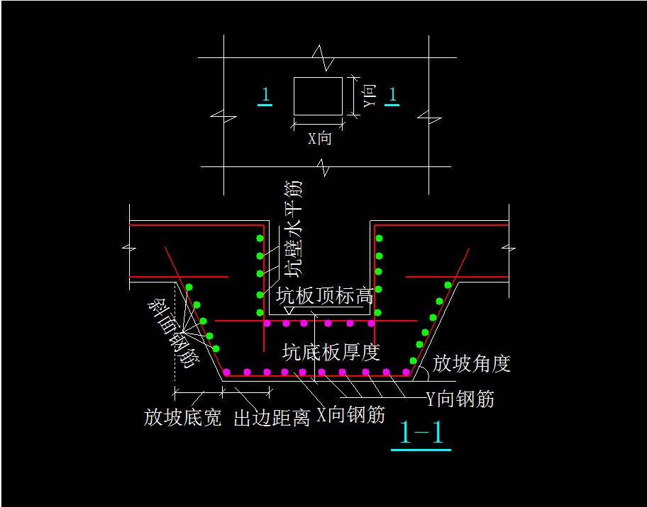 斜面钢筋