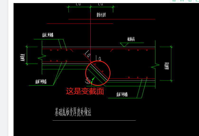 筏板变截面