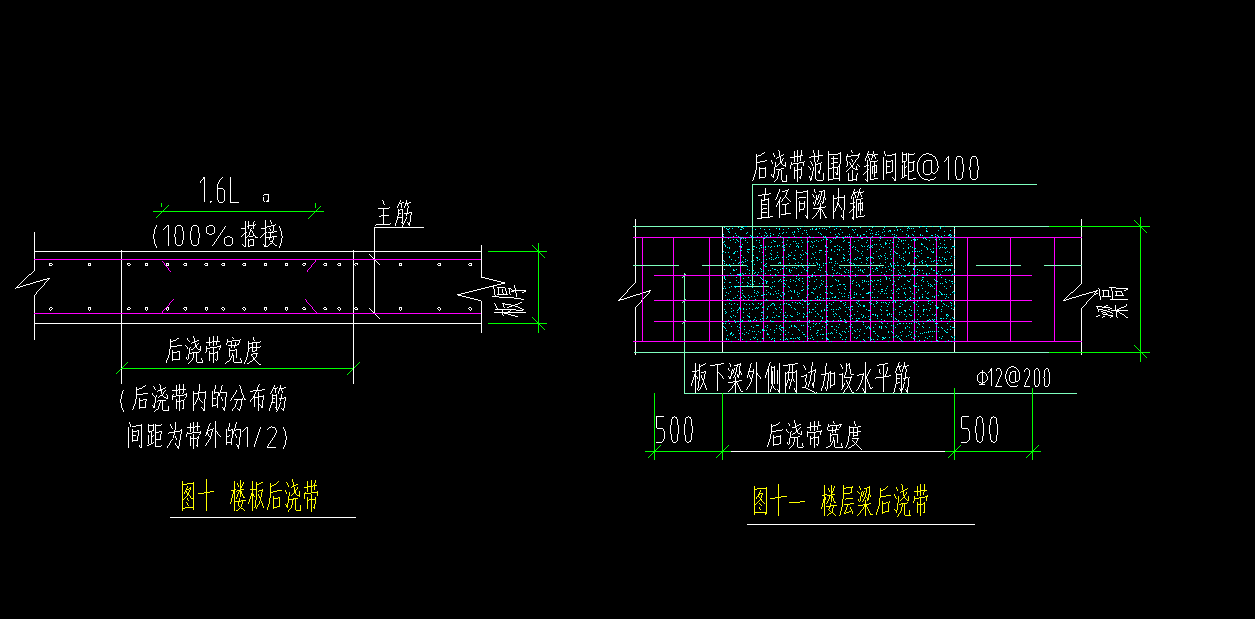 楼层后浇带