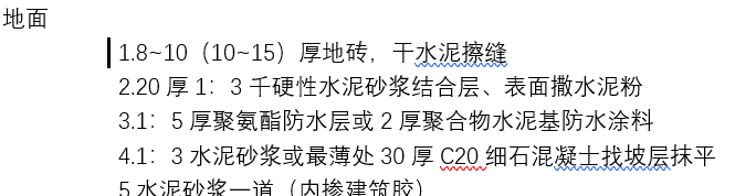 套清单