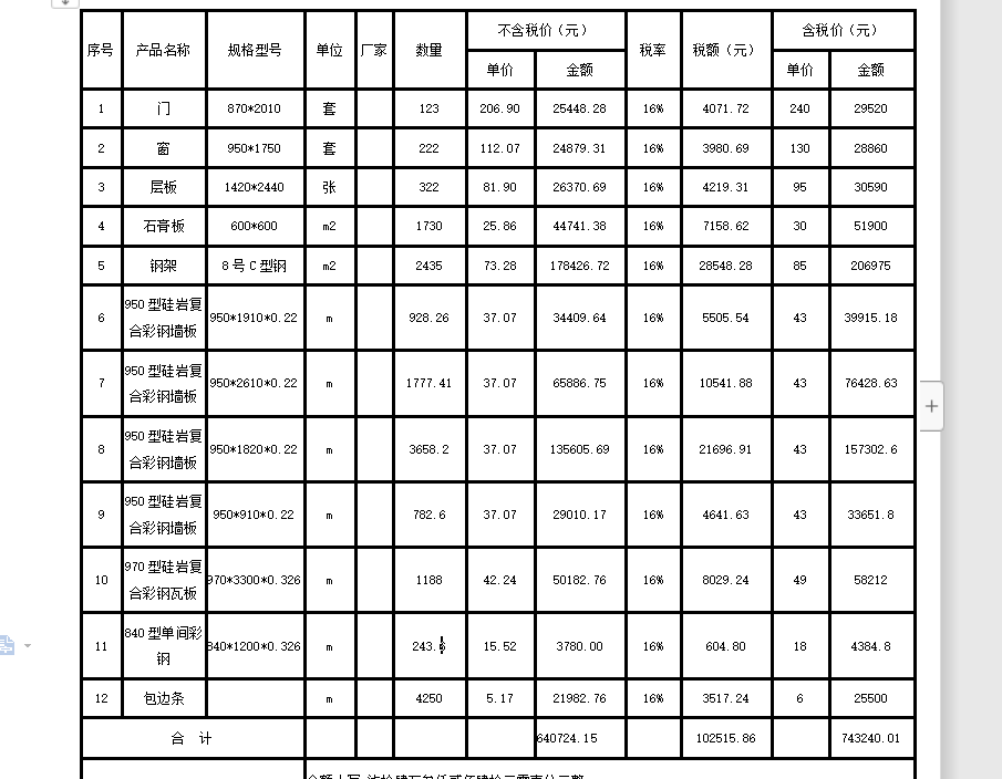 安全文明施工费