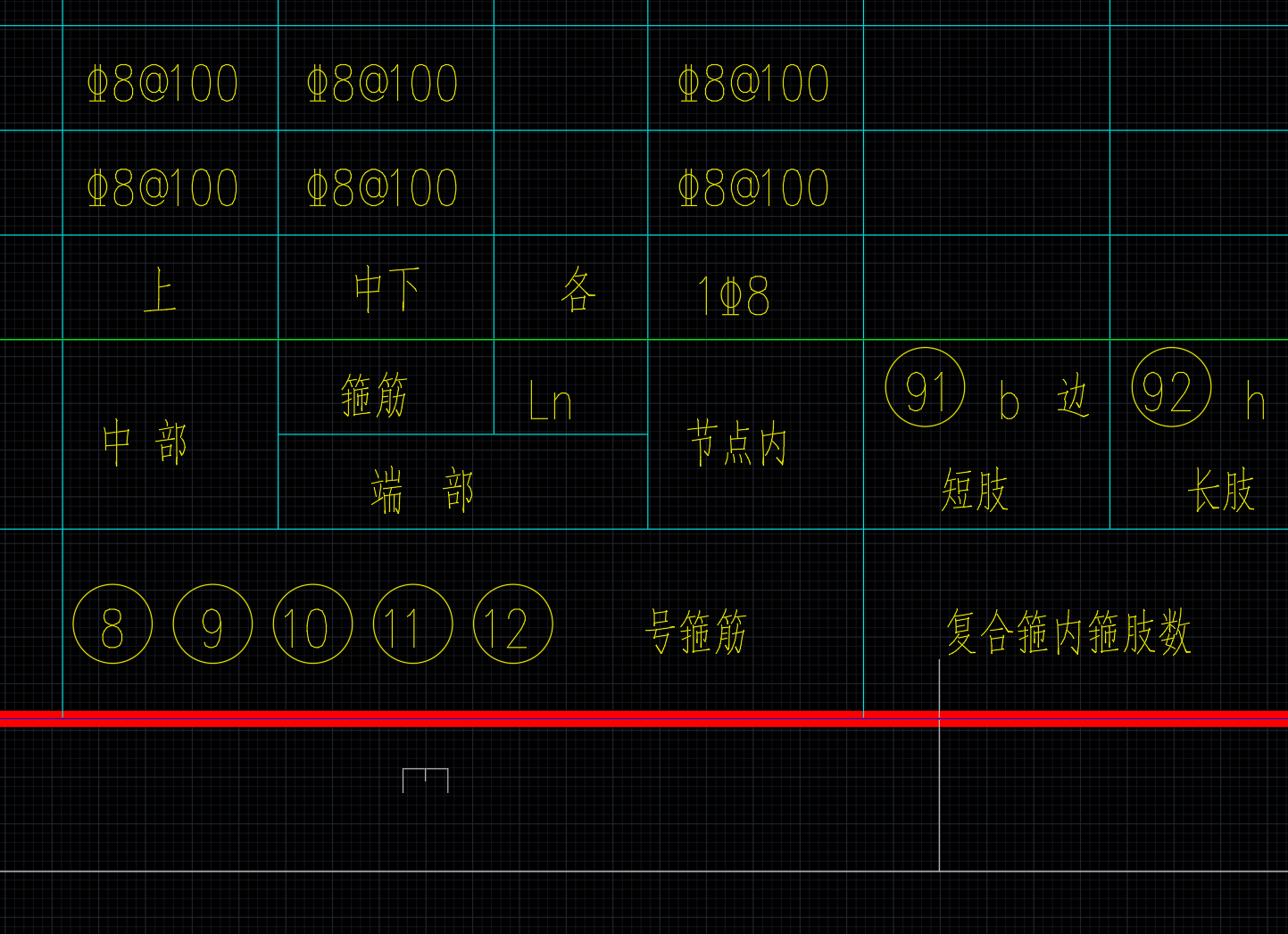 广东柱表