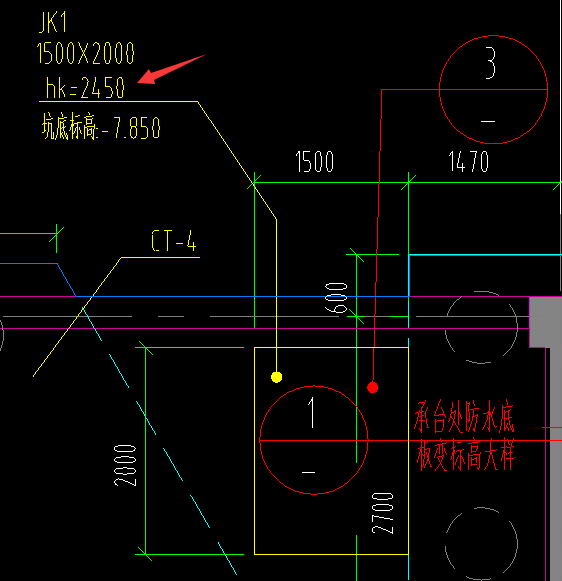 集水坑深度