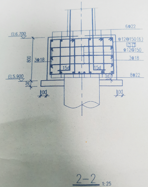 樁承臺鋼筋繪製