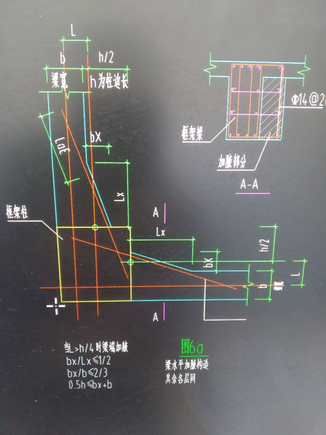 水平加腋