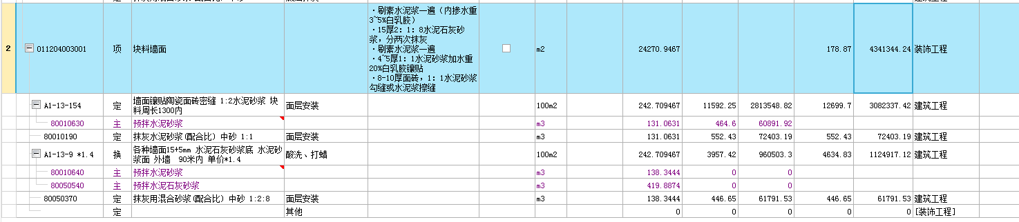 块料