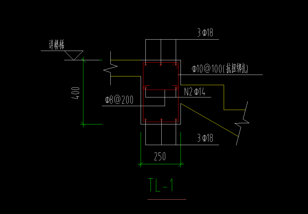 抗扭钢筋示意图图片