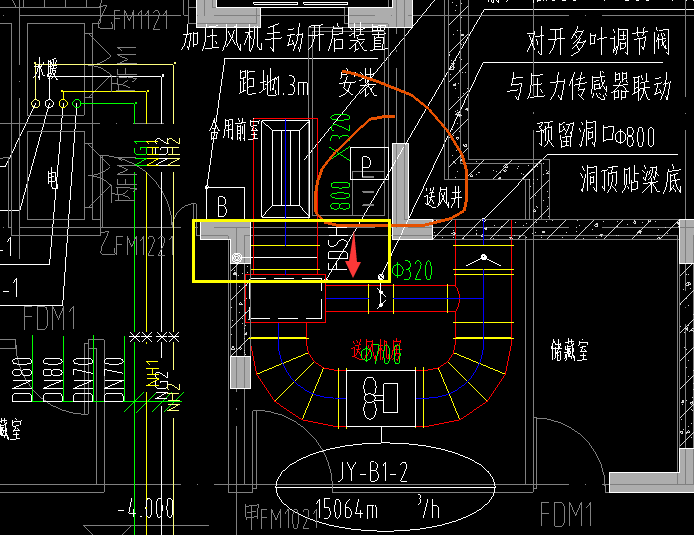 暖通圖紙中關於28070防火閥的判斷