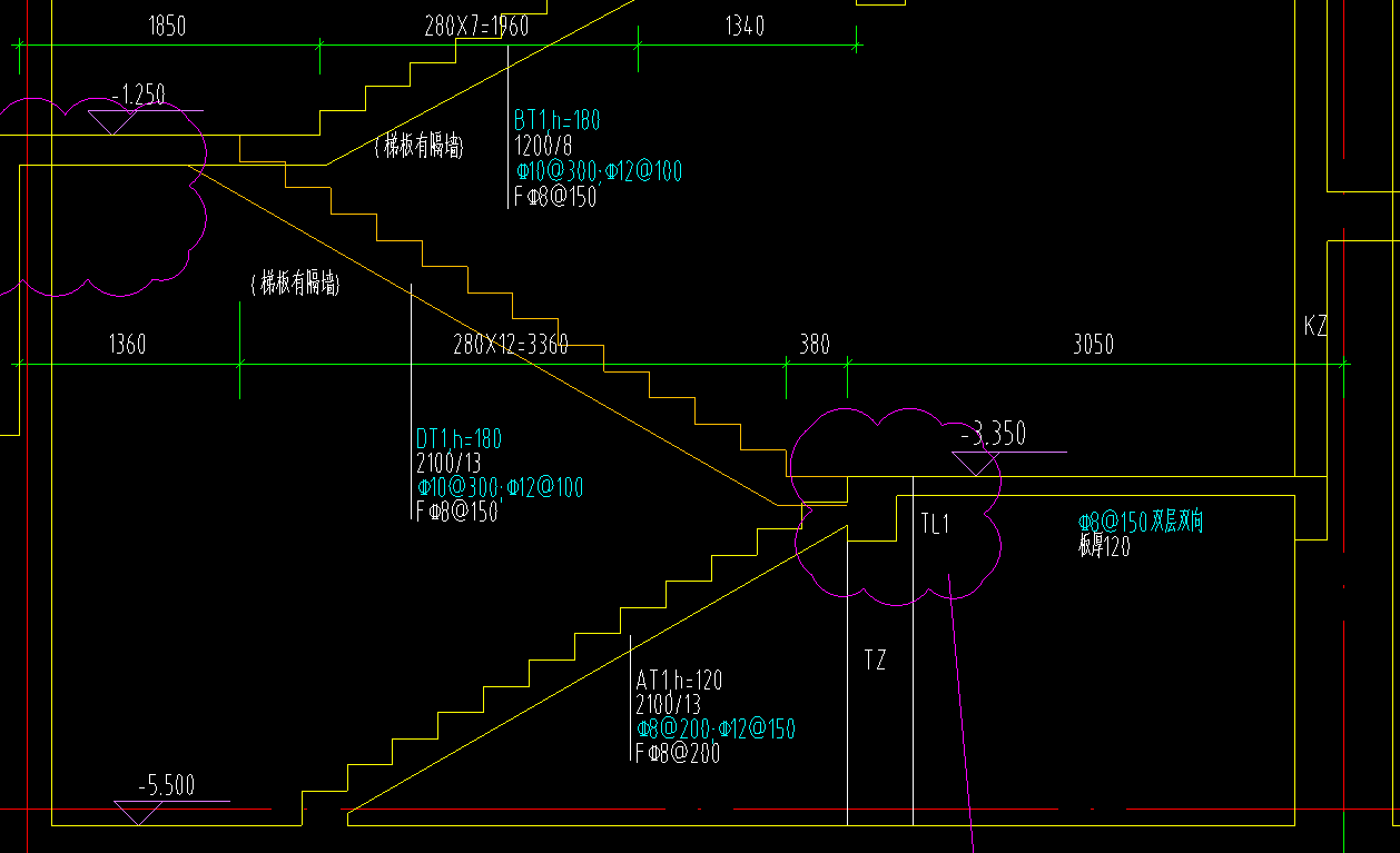 dt1的梯段具体范围是哪个呢